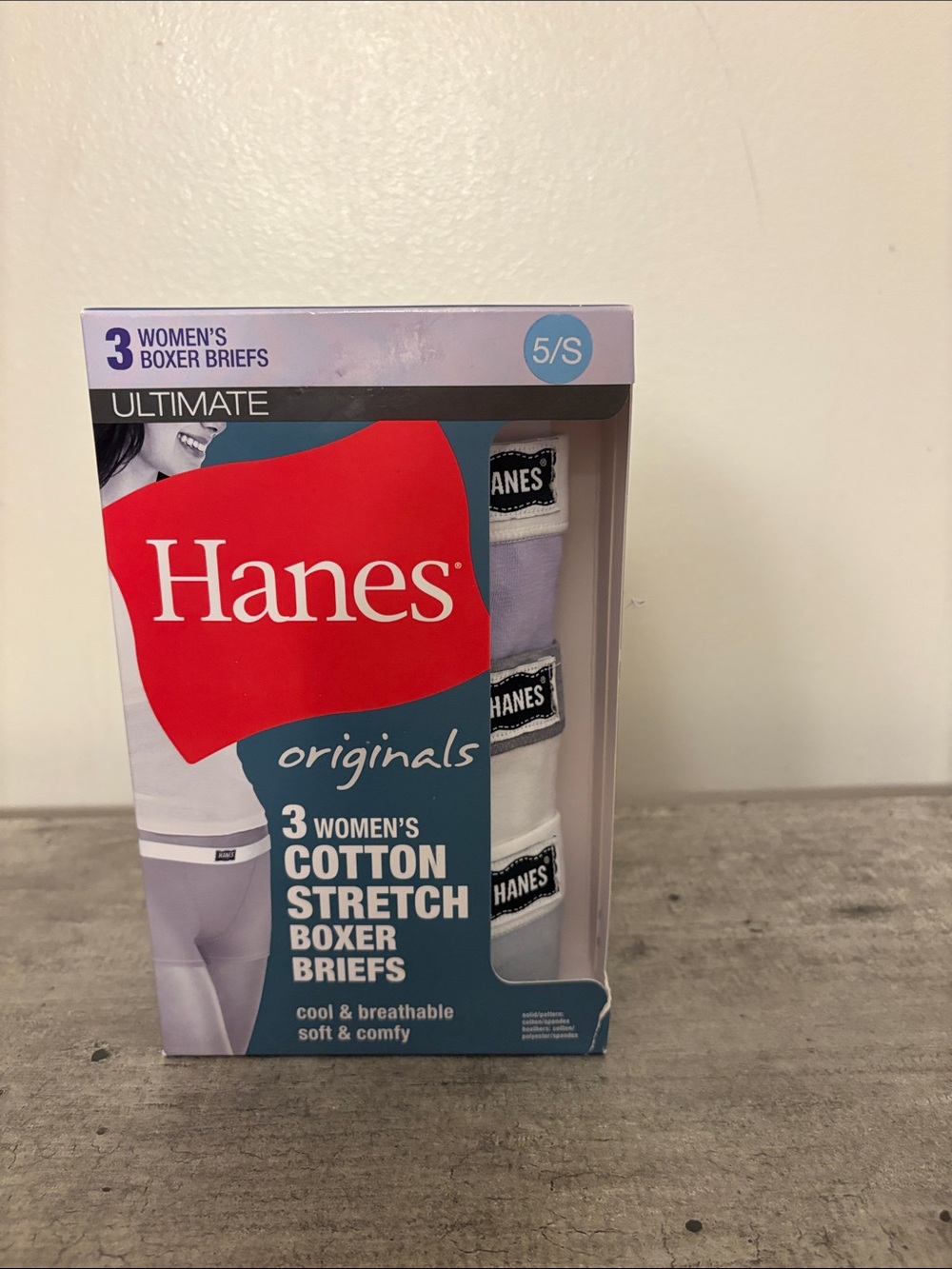 New Hanes Women's Cotton Stretch Boxer Briefs - (3 Pack)